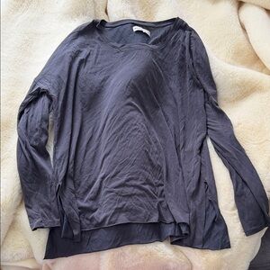 Abercrombie & Fitch Charcoal Long Sleeve Tee